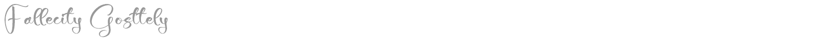 Fallecity Gosttely font preview